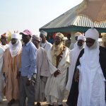 The emir of Dutse ditributing his personal zakkat to the needy in Dutse